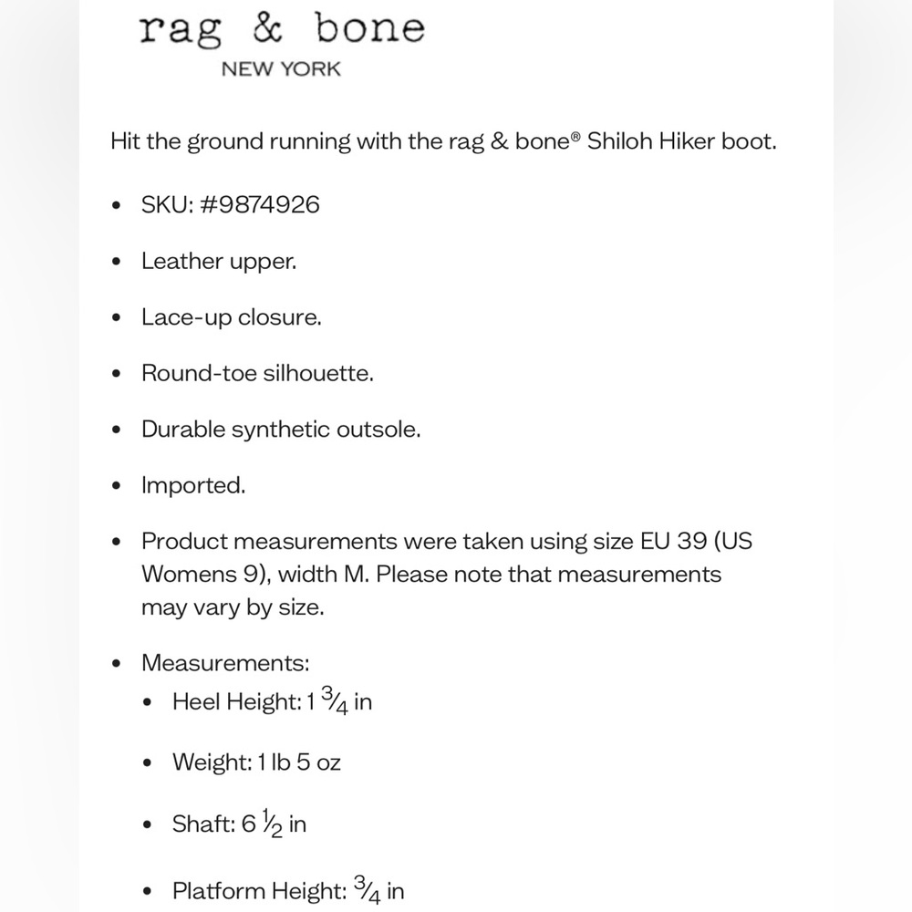 Rag & bone boot. - Picture 10 of 10